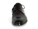 Paul Parkman (FREE Shipping) Men's Anthracite Black Derby Shoes (ID