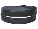 Paul Parkman (FREE Shipping) Men's Black Genuine Ostrich Belt (ID