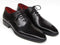 Paul Parkman (FREE Shipping) Men's Black Oxfords Leather Upper and Leather Sole (ID#019-BLK) PAUL PARKMAN