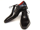 Paul Parkman (FREE Shipping) Men's Black Oxfords Leather Upper and Leather Sole (ID