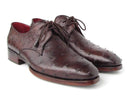 Paul Parkman (FREE Shipping) Men's Brown Genuine Ostrich Derby Shoes (ID