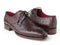 Paul Parkman (FREE Shipping) Men's Brown Genuine Ostrich Derby Shoes (ID#33B76-BRW) PAUL PARKMAN