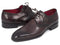 Paul Parkman (FREE Shipping) Men's Brown Medallion Toe Derby Shoes (ID#6584-BRW) PAUL PARKMAN