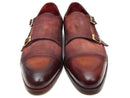 Paul Parkman (FREE Shipping) Men's Captoe Double Monkstrap Antique Brown Suede (ID