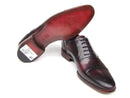 Paul Parkman (FREE Shipping) Men's Captoe Oxfords Black Purple Shoes (ID