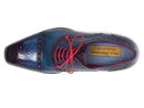 Paul Parkman (FREE Shipping) Men's Captoe Oxfords Blue & Parliament (ID