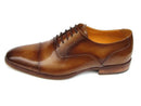 Paul Parkman (FREE Shipping) Men's Captoe Oxfords Brown Leather (ID