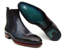 Paul Parkman (FREE Shipping) Men's Chelsea Boots Navy & Bordeaux (ID