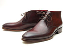 Paul Parkman (FREE Shipping) Men's Chukka Boots Brown & Bordeaux (ID