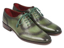 Paul Parkman (FREE Shipping) Men's Green Calfskin Oxfords (ID