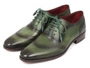 Paul Parkman (FREE Shipping) Men's Green Calfskin Oxfords (ID