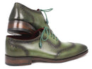 Paul Parkman (FREE Shipping) Men's Green Calfskin Oxfords (ID