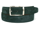 Paul Parkman (FREE Shipping) Men's Green Suede Belt (ID