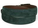 Paul Parkman (FREE Shipping) Men's Green Suede Belt (ID