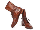 Paul Parkman (FREE Shipping) Men's High Boots Brown Calfskin (ID