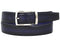 Paul Parkman (FREE Shipping) Men's Leather Belt Dual Tone Navy & Blue (ID