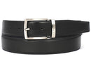 Paul Parkman (FREE Shipping) Men's Leather Belt Hand-Painted Black (ID