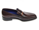 Paul Parkman (FREE Shipping) Men's Loafers Bronze Hand Painted Shoes (ID