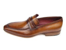 Paul Parkman (FREE Shipping) Men's Loafers Brown Leather Shoes (ID