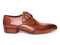 Paul Parkman (FREE Shipping) Men's Monkstrap Shoes Side Handsewn Twisted Leather Sole Tobacco (ID