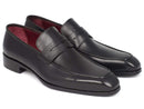 Paul Parkman (FREE Shipping) Men's Penny Loafers Black Calfskin (ID