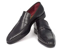 Paul Parkman (FREE Shipping) Men's Penny Loafers Black Calfskin (ID