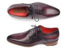 Paul Parkman (FREE Shipping) Men's Plain Toe Oxfords Purple Shoes (ID