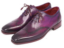 Paul Parkman (FREE Shipping) Men's Purple Wingtip Oxfords (ID