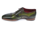 Paul Parkman (FREE Shipping) Men's Side Handsewn Captoe Oxfords Green (ID