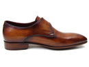 Paul Parkman (FREE Shipping) Men's Single Monkstraps Brown Leather (ID