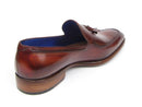 Paul Parkman (FREE Shipping) Men's Tassel Loafers Brown Leather Upper and Leather Sole (ID