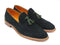 Paul Parkman (FREE Shipping) Men's Tassel Loafers Green Suede Shoes (ID#087-GREEN) PAUL PARKMAN