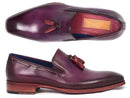 Paul Parkman (FREE Shipping) Men's Tassel Loafers Purple (ID