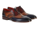 Paul Parkman (FREE Shipping) Men's Three Tone Wingtip Oxfords (ID