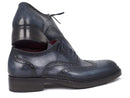 Paul Parkman (FREE Shipping) Men's Triple Leather Sole Wingtip Brogues Blue (ID