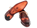 Paul Parkman (FREE Shipping) Men's Two Tone Wingtip Oxfords (ID