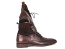 Paul Parkman (FREE Shipping) Men's Wingtip Boots Brown Suede & Calfskin (ID