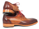 Paul Parkman (FREE Shipping) Men's Wingtip Oxford Goodyear Welted Brown & Camel (ID