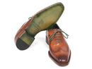 Paul Parkman (FREE Shipping) Men's Wingtip Oxford Goodyear Welted Camel Brown (ID