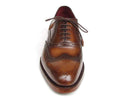 Paul Parkman (FREE Shipping) Men's Wingtip Oxford Goodyear Welted Tobacco (ID