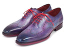 Paul Parkman (FREE Shipping) Men's Wingtip Oxfords Goodyear Welted Purple (ID