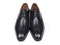 Paul Parkman (FREE Shipping) Men's Black Leather Derby Shoes (ID