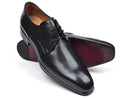 Paul Parkman (FREE Shipping) Men's Black Leather Derby Shoes (ID