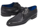 Paul Parkman (FREE Shipping) Men's Black Medallion Toe Derby Shoes (ID