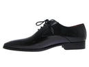 Paul Parkman (FREE Shipping) Men's Black Oxfords Leather Upper and Leather Sole (ID