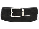 Paul Parkman (FREE Shipping) Men's Black Suede Belt (ID