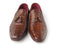 Paul Parkman (FREE Shipping) Men's Brown Crocodile Embossed Calfskin Tassel Loafers (ID#PP2281-BRW)-'--JadeMoghul Inc.
