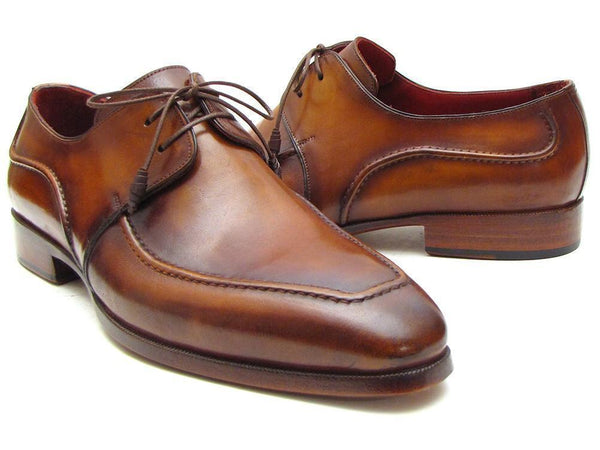 Paul Parkman (FREE Shipping) Men's Brown Derby Dress Shoes For Men (ID#SU12LF)-'--JadeMoghul Inc.