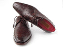 Paul Parkman (FREE Shipping) Men's Brown Genuine Ostrich Derby Shoes (ID