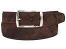 Paul Parkman (FREE Shipping) Men's Brown Suede Belt (ID